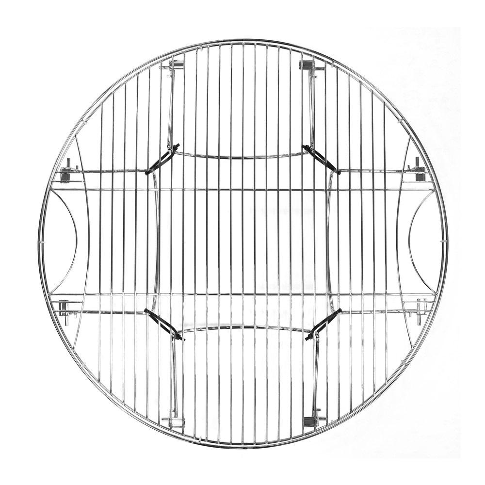 Mr Bar B Q Round Large Metal Cooking Grate With Folding Legs