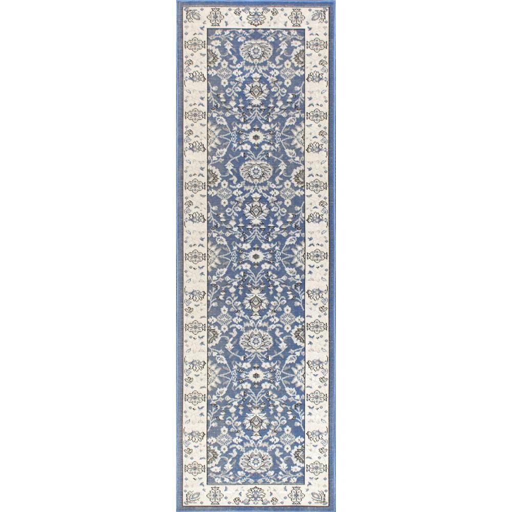 nuLOOM Starnes Blue 2 ft. x 8 ft. Indoor/Outdoor Runner RugCFJR01A