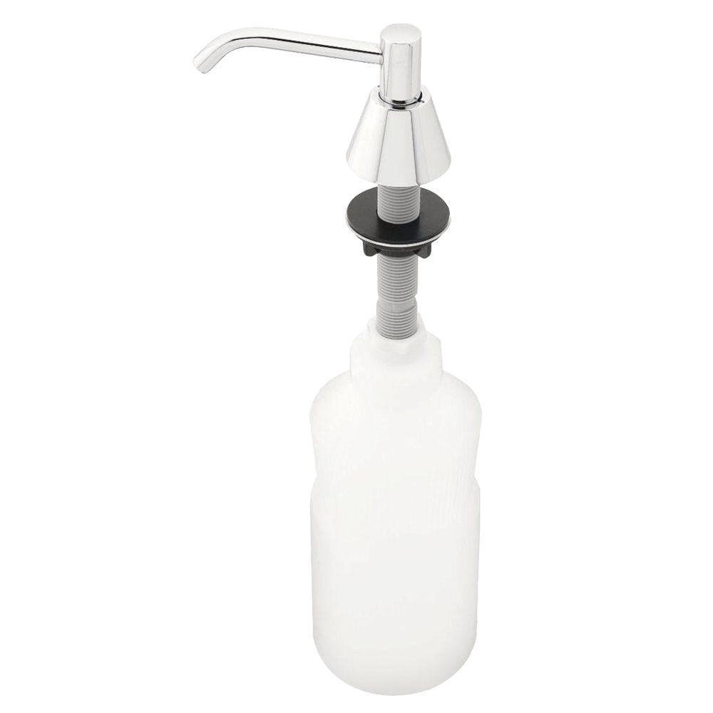 Delta Basin Mounted Liquid Soap Dispenser in Chrome-44000 - The Home Depot