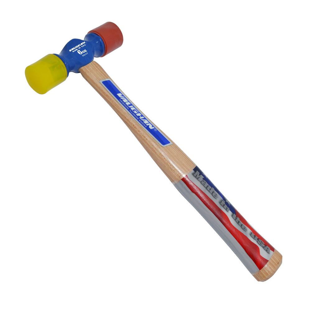 Vaughan 6 oz. Soft Face Mallet with 10 in. Hickory HandleSF6 The Home Depot