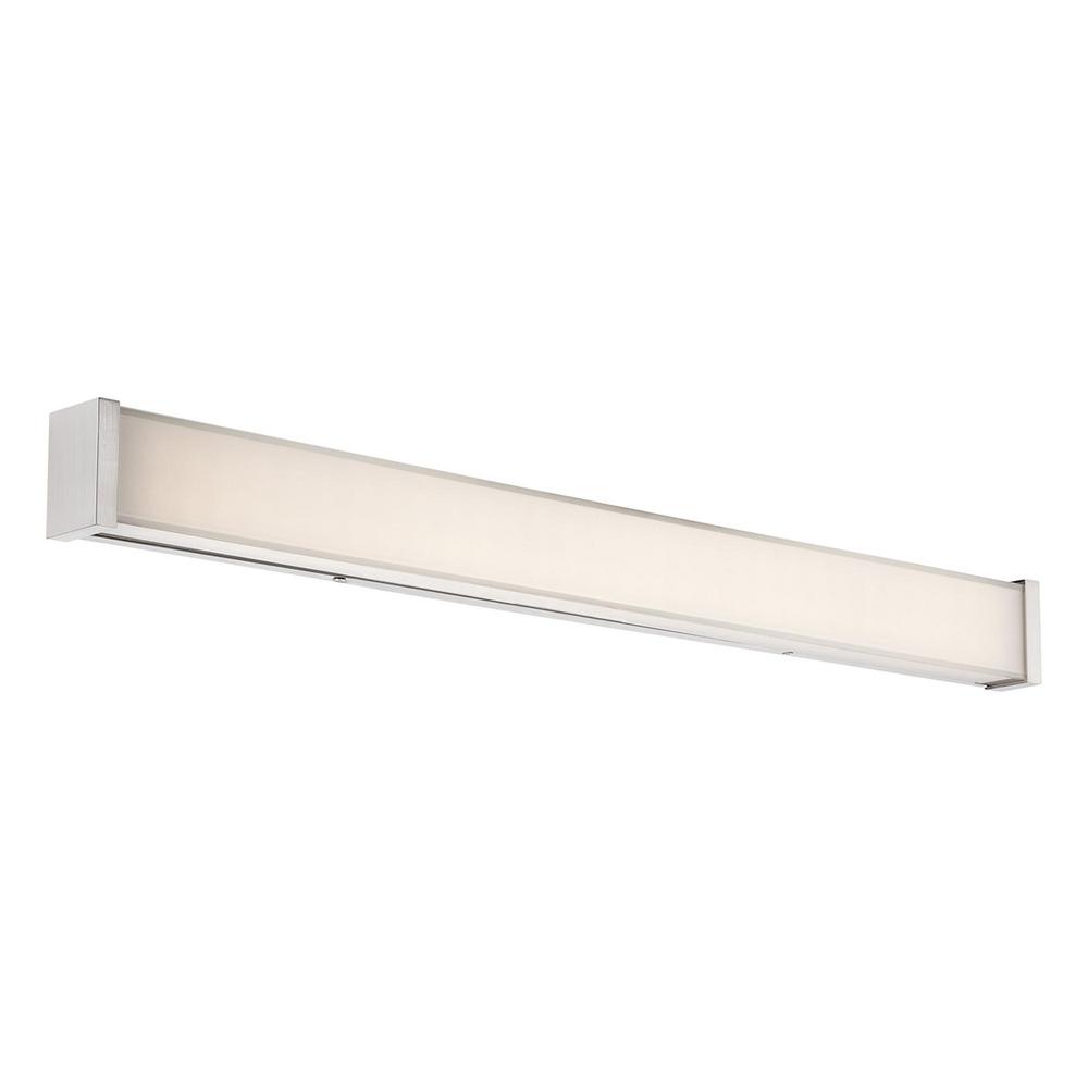 WAC Lighting Darcy 36 in. Brushed Nickel LED Vanity Light Bar and Wall