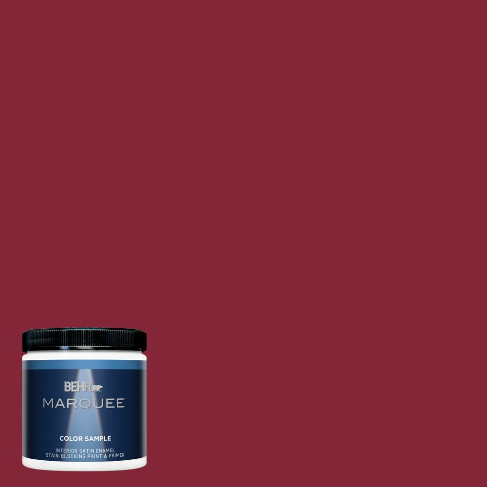 BEHR MARQUEE 8 oz. M1407 Dark Crimson Satin Enamel BEHR MARQUEE 8 oz. M1407 Dark Crimson Satin Enamel