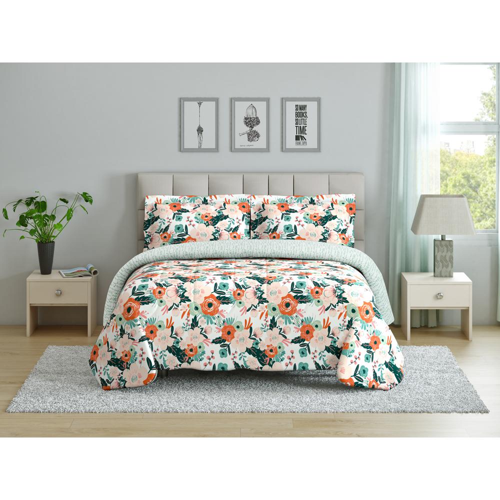 Cambridge Fl Twin Comforter Set Cs11373twcmfl The