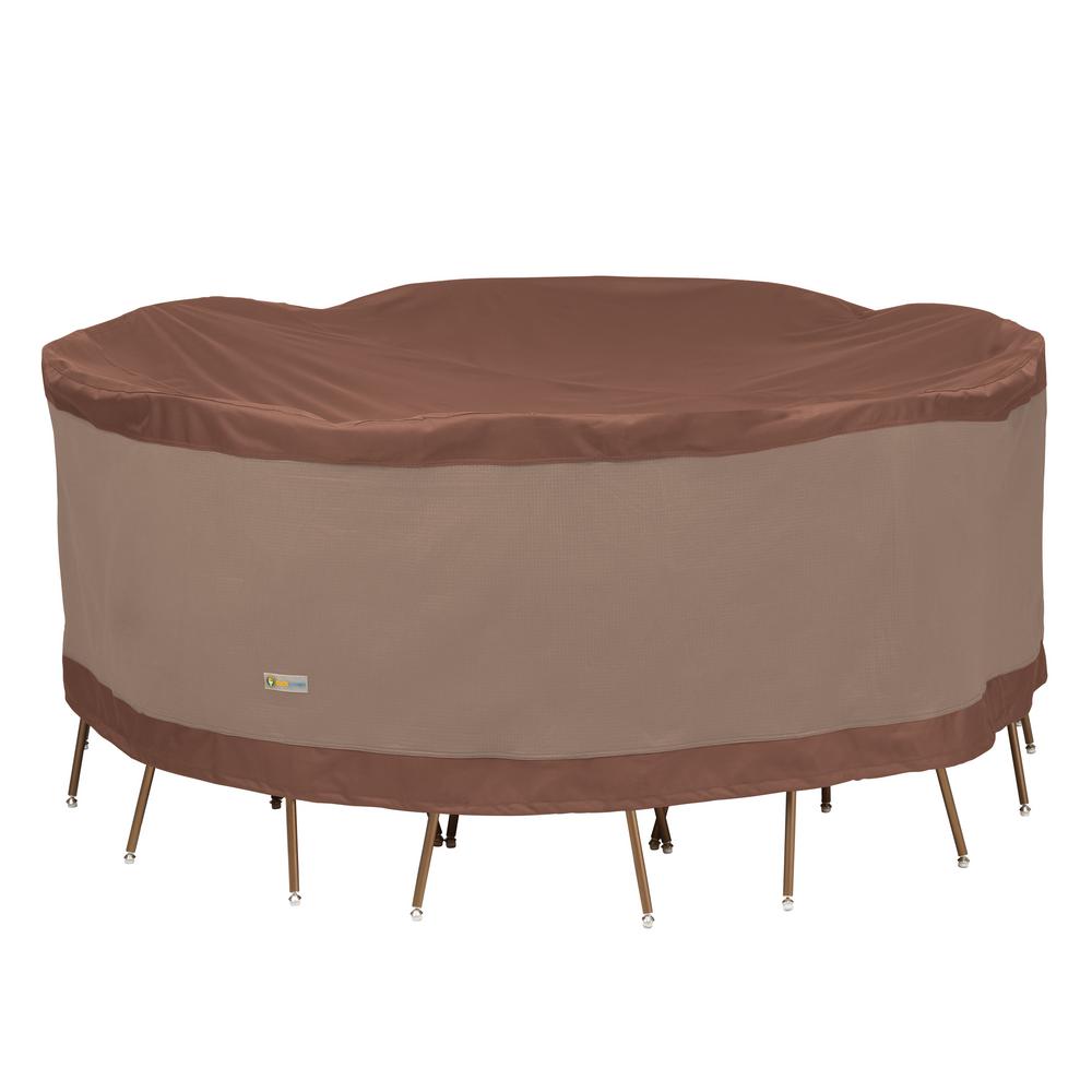 Duck Covers Ultimate 84 In Dia X 29 H Round Table And Chair Set H Round Table And Chair Set Cover