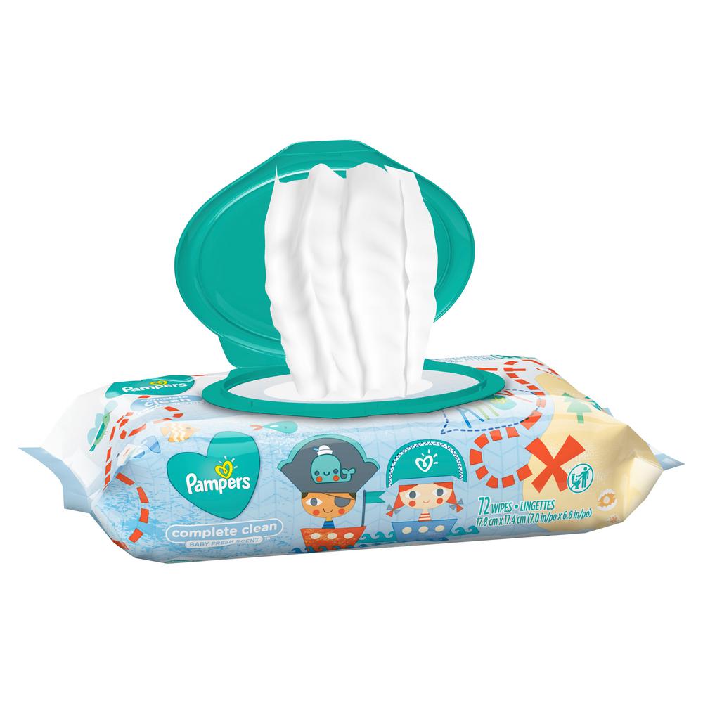 pampers complete clean scented baby wipes