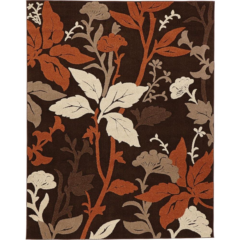 Home Decorators Collection Blooming Flowers Gray 8 Ft X 10 Area Rug