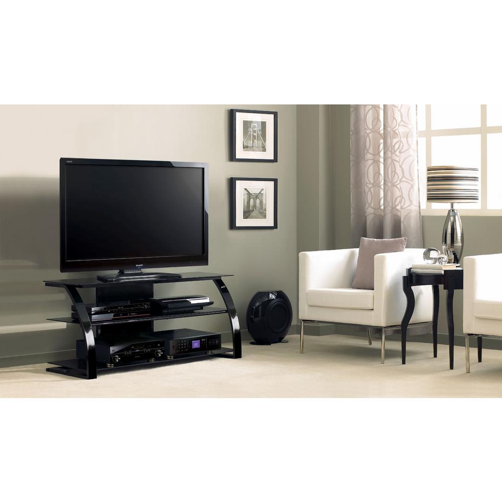 Bell O High Gloss Black Entertainment Center Pvs4206hg The Home Bell O High Gloss Black Entertainment