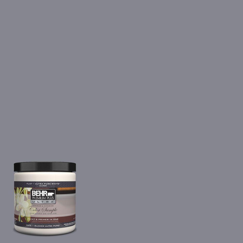 Behr Premium Plus Ultra 8 Oz Ul240 6 Gray Heather Matte Interior Ul240 6 Gray Heather Matte Interior Exterior Paint And Primer In One Sample