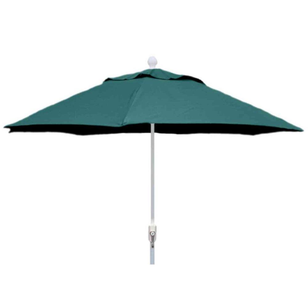 Fiberbuilt Umbrellas 11 Ft Aluminum Patio Umbrella In Forest Green Acrylic 11lppa 4637 The Home Depot