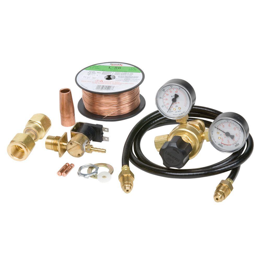 Lincoln Electric MIG Conversion Kit with 1/4 in. Regulator with Gauge