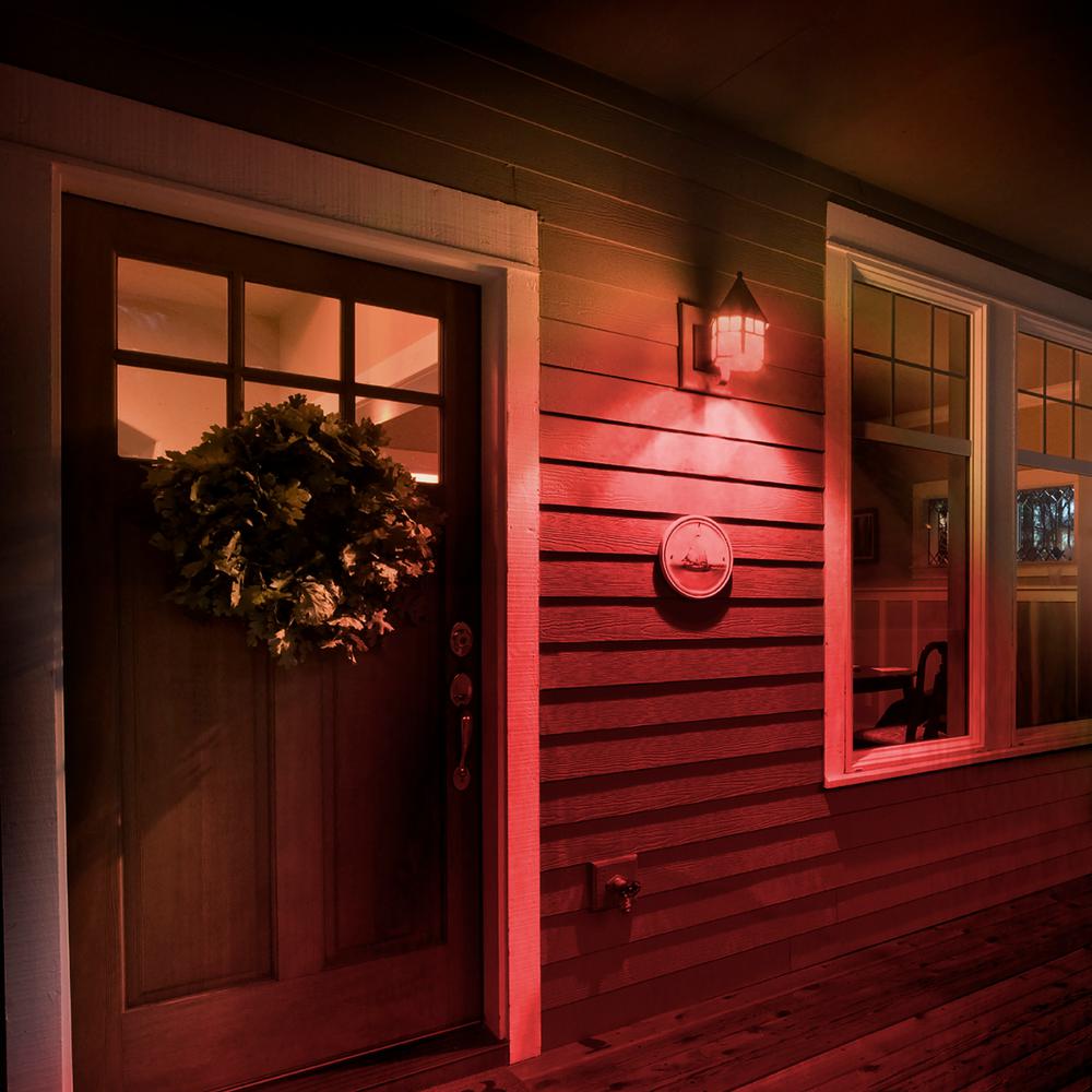 red light bulb room