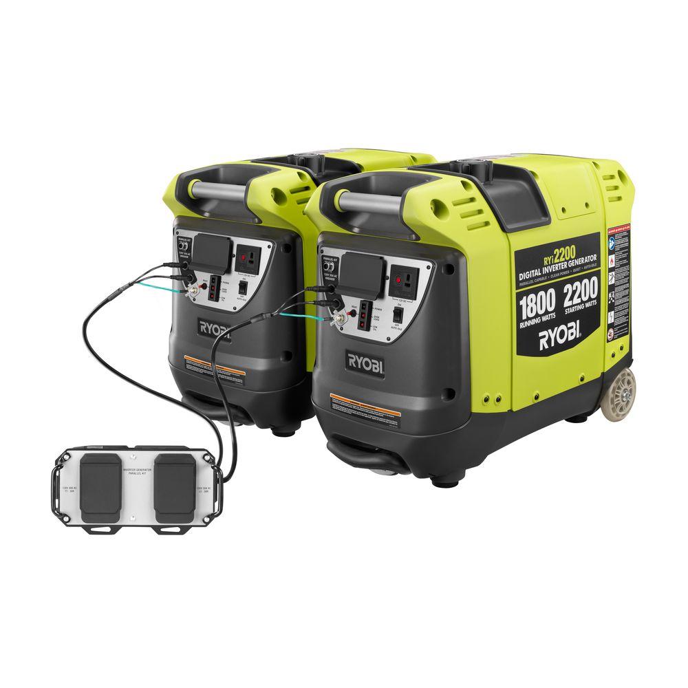 Ryobi 2,200Watt Gasoline Powered Digital Inverter Generators with
