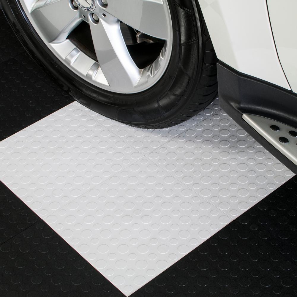 Blocktile White 12 In X Modular Interlocking Garage Modular Interlocking Garage