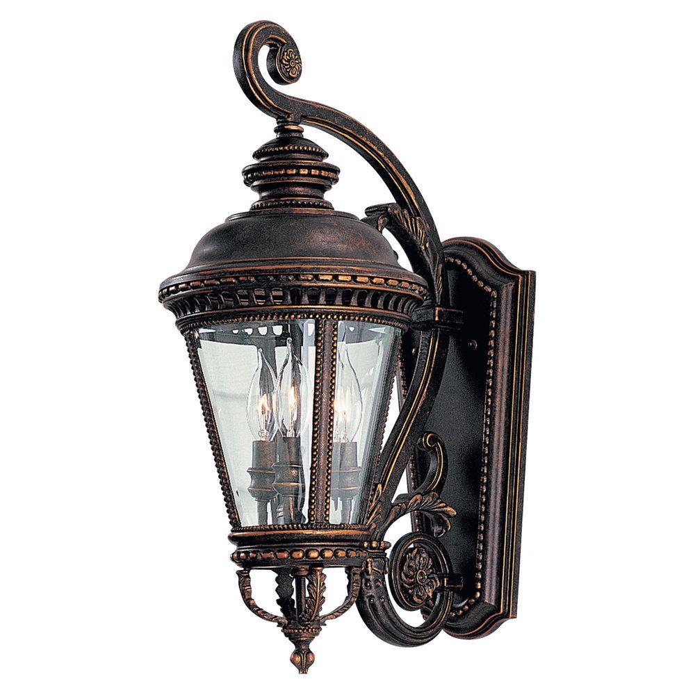 Bronze Outdoor Wall Mounted Lighting The Home W 3 Light Grecian Bronze Outdoor Wall Lantern