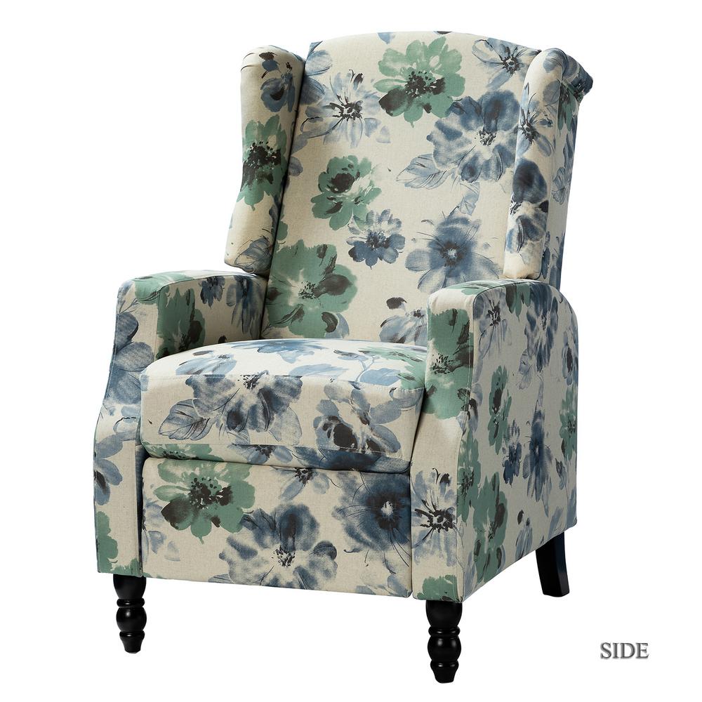 JAYDEN CREATION Celia Floral Wing Back Manual ReclinerCHOY0012FLORAL