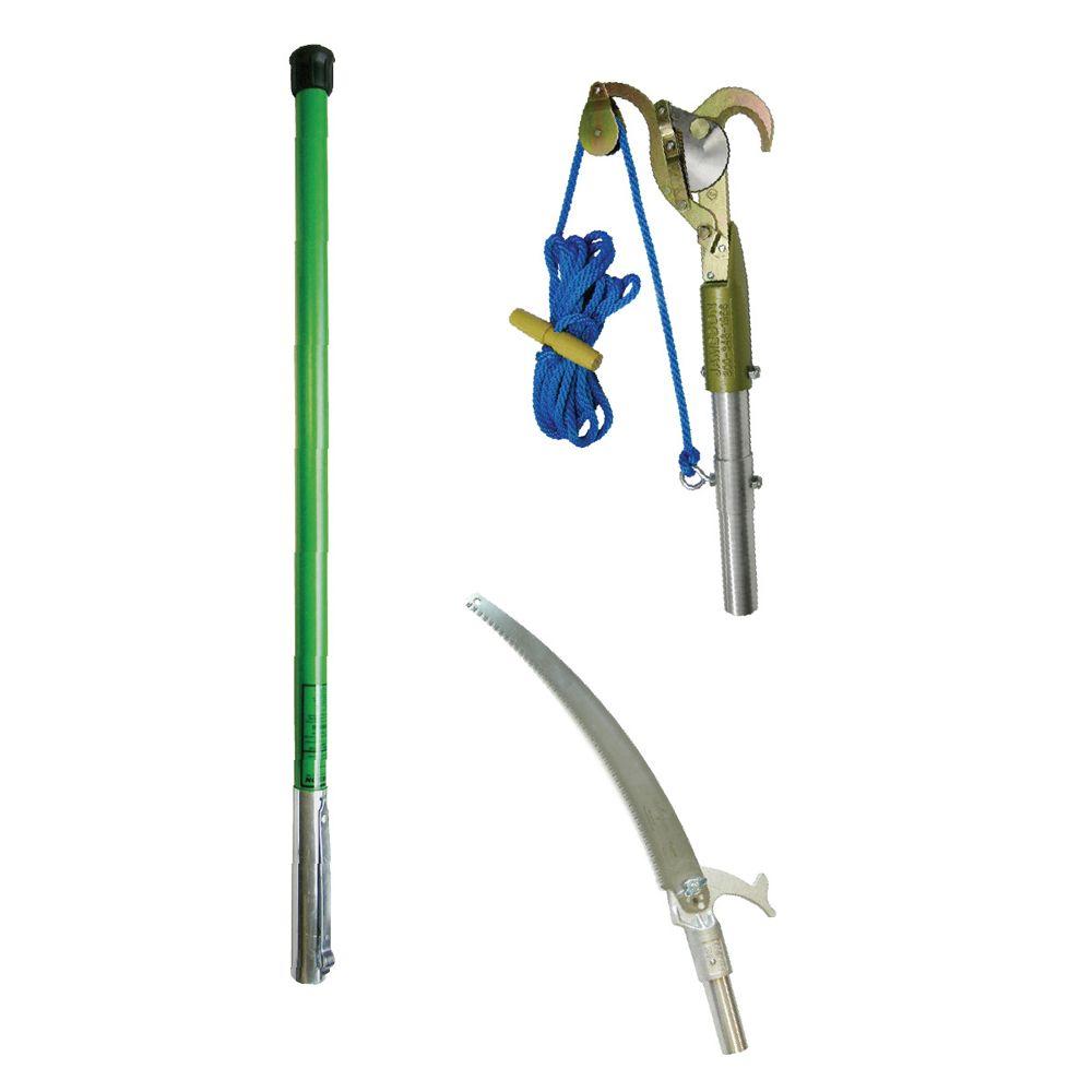 Jameson Landscaper Pruner and Pole Saw Tree Trimming Package with 8 ft. Pole by Jameson