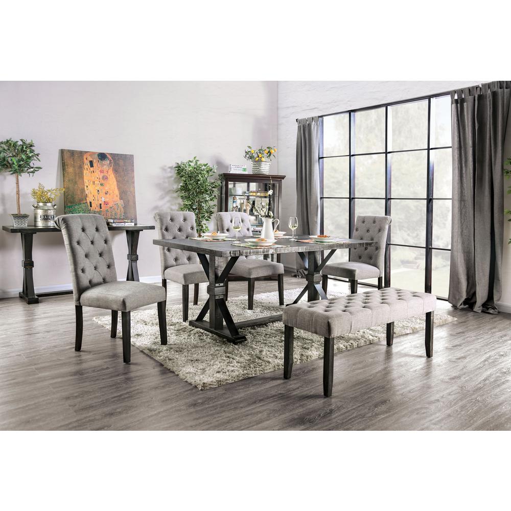 Furniture Of America Lorcan Antique Black And Light Gray