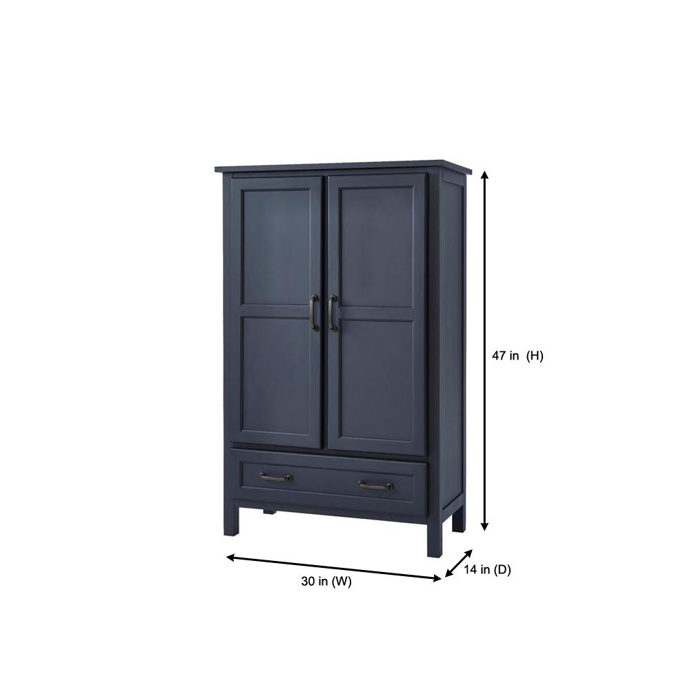 Stylewell Stylewell Midnight Blue Wood Kitchen Pantry 30 In W X