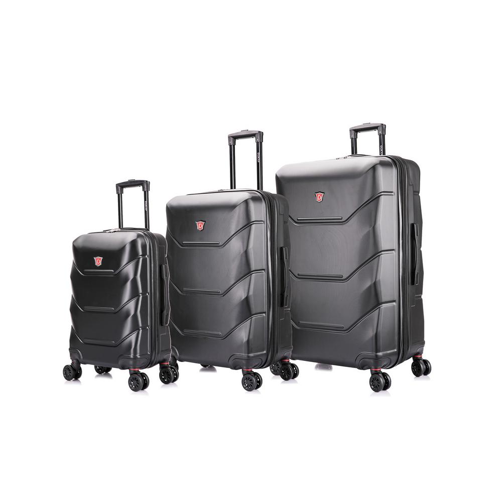 black lightweight suitcase