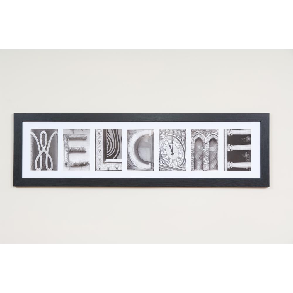 Ptm Images 3 Opening Horizontal 5 In X 7 White Matted Espresso 7 Opening 4 In X 6 White Matted Black Photo Collage