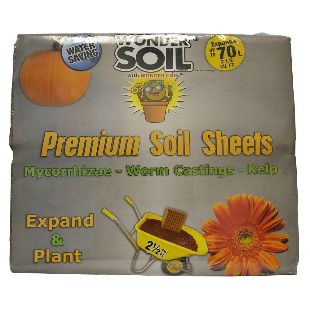 WONDER SOIL 2 cu. ft. Expand and Plant Premium Complete Mix Coco Sheets