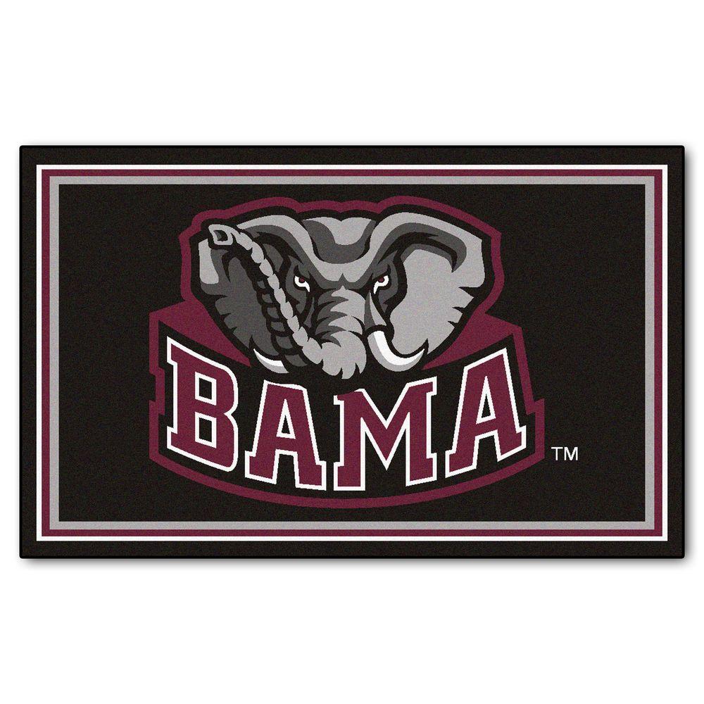 Fanmats University Of Alabama 4 Ft X 6 Ft Area Rug