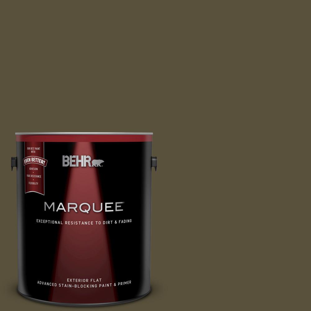 Behr Marquee 1 Gal S H 730 Eagle Rock Flat Exterior Paint And Primer In One
