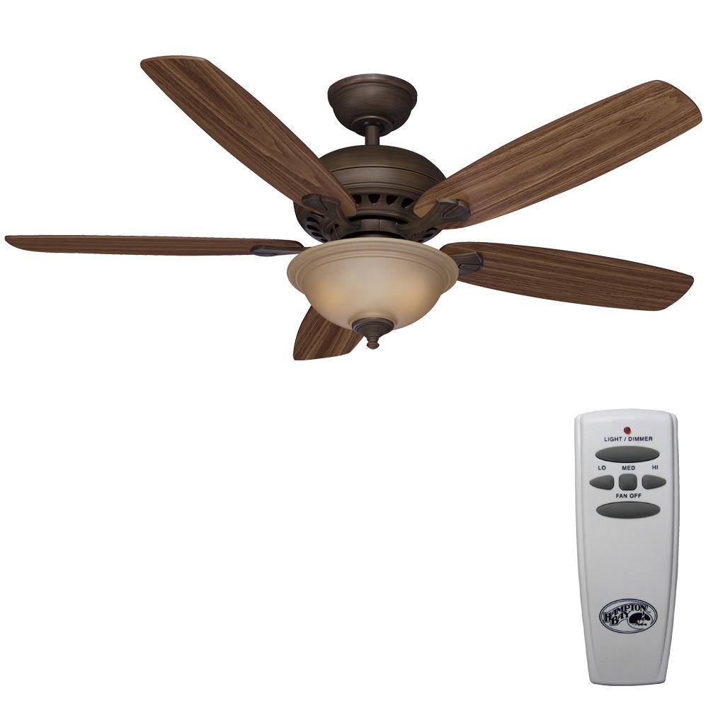 Hampton Bay Southwind 52 In Led Indoor Venetian Bronze Ceiling Fan Hampton Bay Southwind 52 In Led Indoor Venetian Bronze Ceiling Fan With Light Kit And