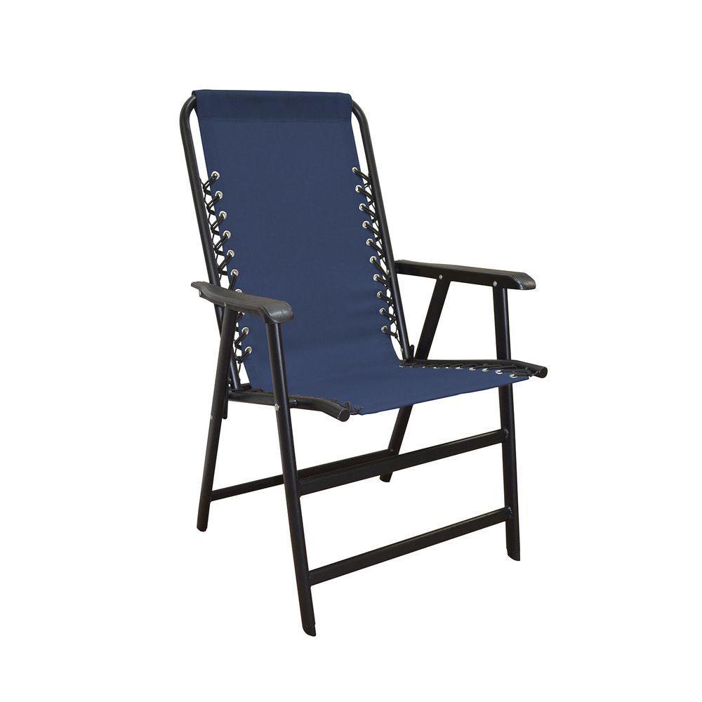 Caravan Sports Suspension Blue Patio Chair80012000020 The Home Depot