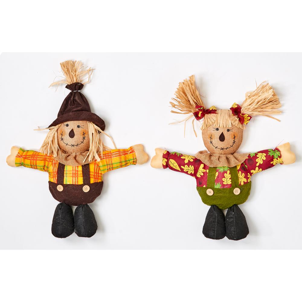 16 in. Short Leg Standing Scarecrow (Set of 2)-2236 - The Home Depot