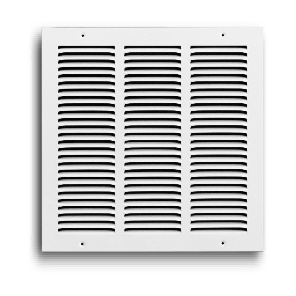 SPEEDI-GRILLE 20 in. x 20 in. Return Air Vent Filter Grille, White ...