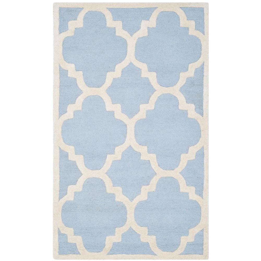 Safavieh Cambridge Light Blue/Ivory 4 ft. x 6 ft. Area RugCAM140A4