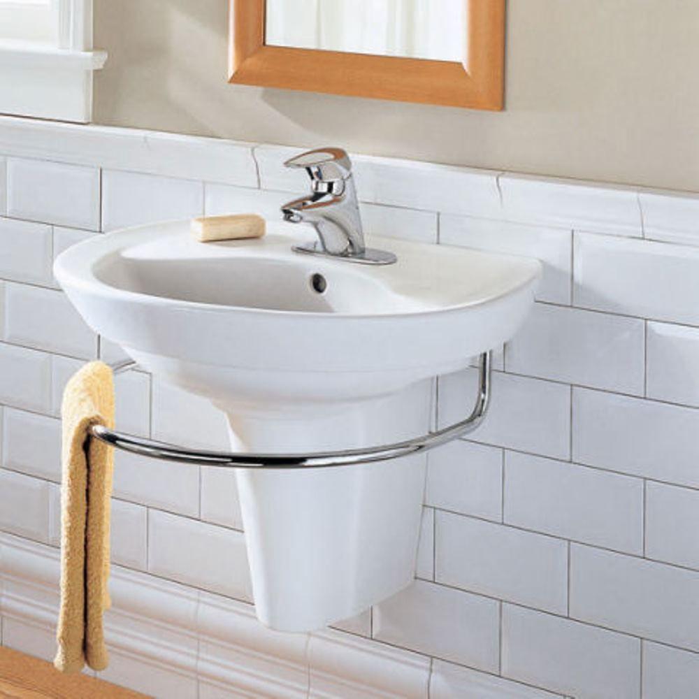 American Standard Ravenna Semi Pedestal Combo Bathroom Sink Leg In