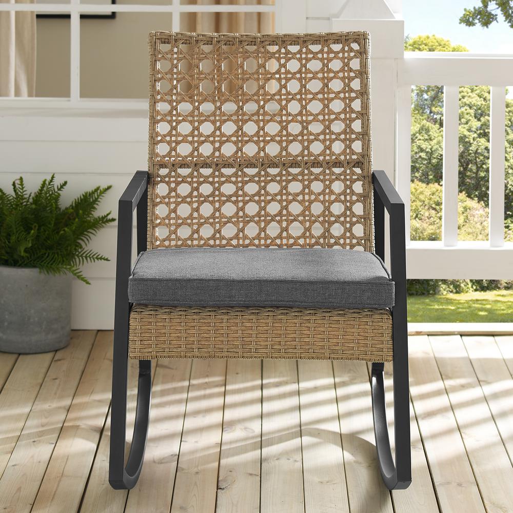 Walker Edison Furniture Company Light Brown Rattan Modern ...