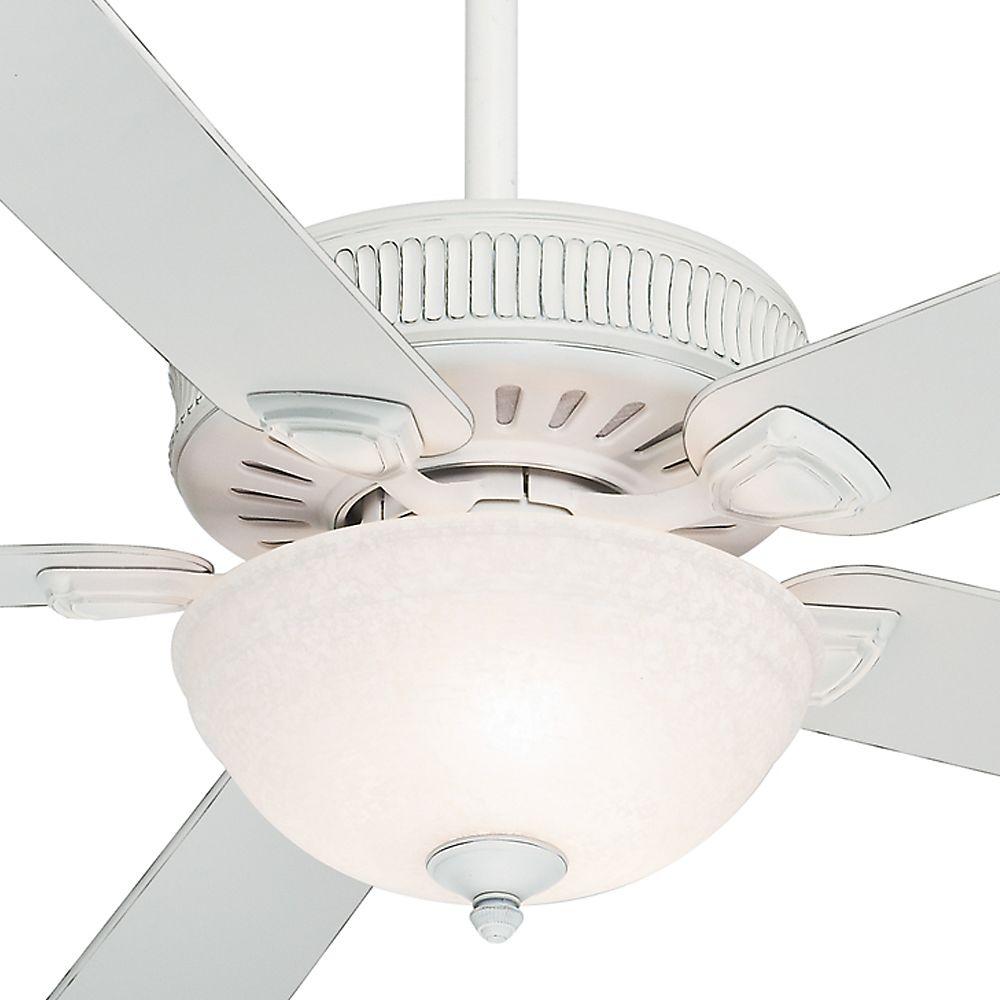 Casablanca 60" Cottage White Finish Ceiling Fan with 4 Speed Direct Drive Motor