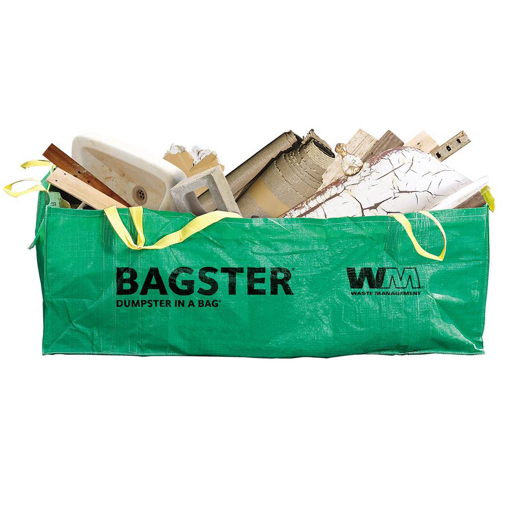 3CUYD 8 X 4 X 2 5 Ft Dumpster In Bag   Wm Bagster Contractor Bags 775 658 64 1000 