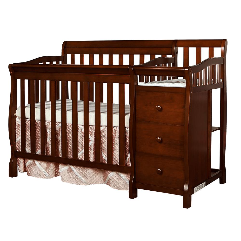espresso color crib