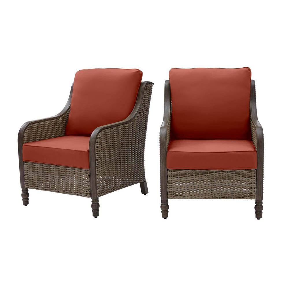 Hampton Bay Windsor 6 Piece Brown Wicker Outdoor Patio Conversation Seating Set With Sunbrella Henna Red Cushions H155 01510100 The Home Depot - Windsor Patio Furniture Set Hampton Bay Windsor 6 Piece Brown Wicker Outdoor Patio Conversation Seating Set With Sunbrella Henna Red Cushions H155 01510100 The Home Depot - Windsor Patio Furniture Set