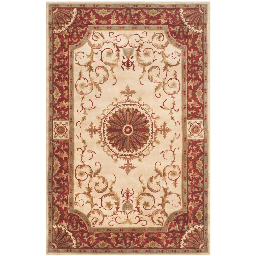 Safavieh Empire Ivory Red 6 Ft X 9 Area Rug Em459a The Home Empire Ivory Red 6 Ft X 9 Area Rug
