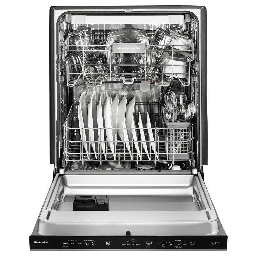 Kitchenaid Top Control Built In Tall Tub Dishwasher In Printshield