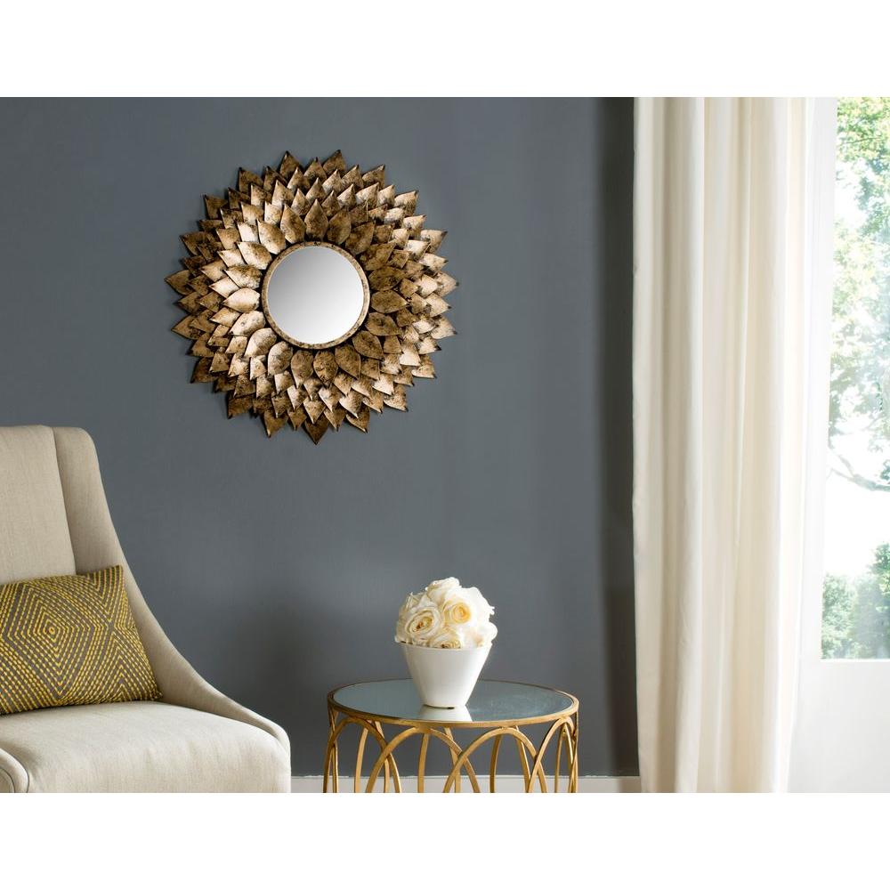 Safavieh Provence Sunburst 27 in. x 27 in. Iron Framed Mirror-MIR4041A ...