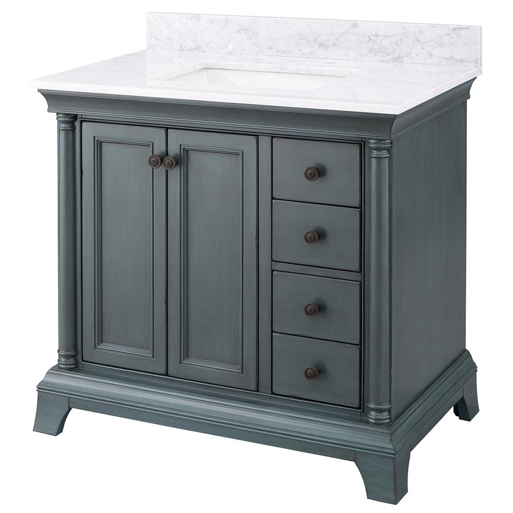 Blue Bathroom Vanities Bath The Home Depot