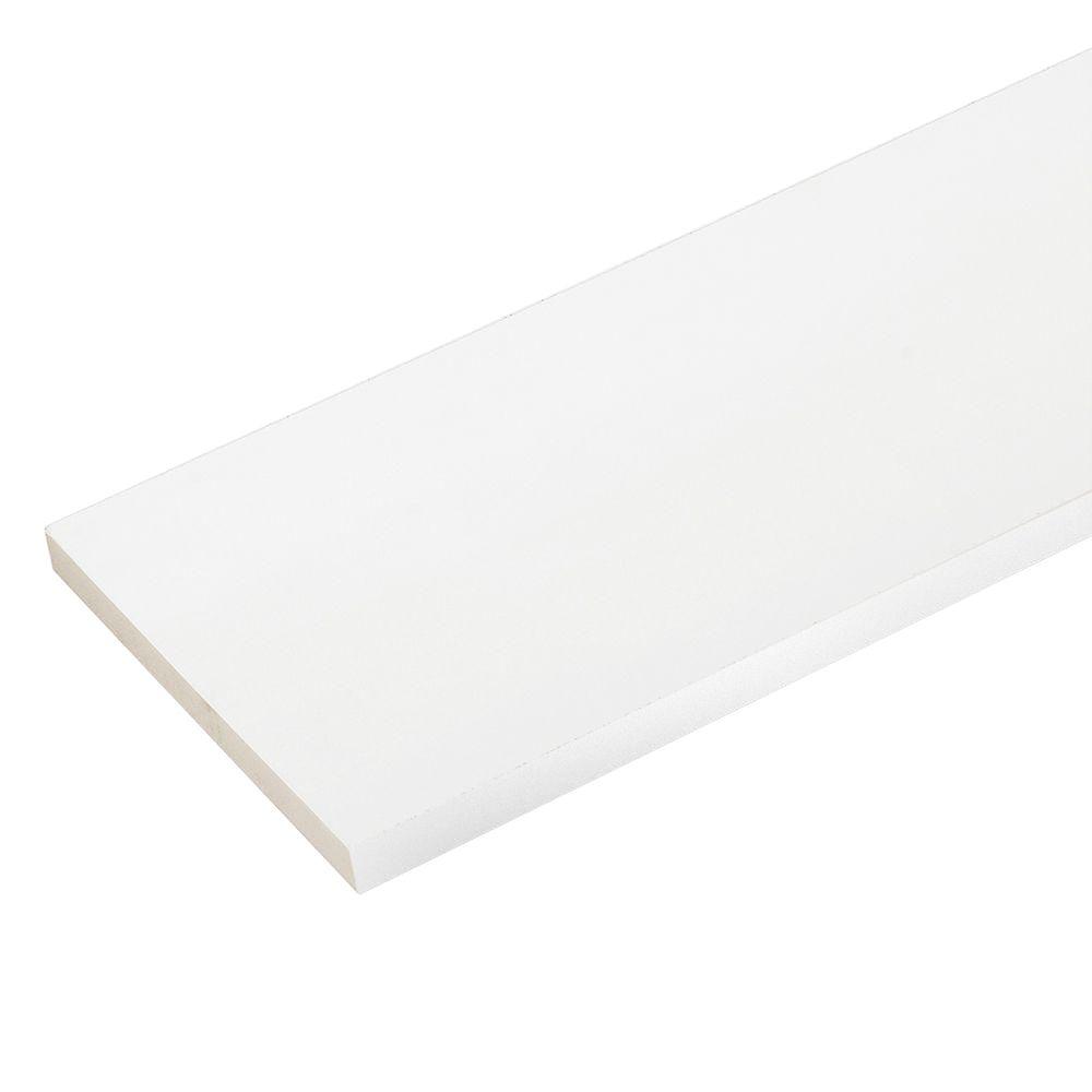 Veranda 3/4 in. x 9-1/4 in. x 8 ft. White PVC Trim (3-Pack ...