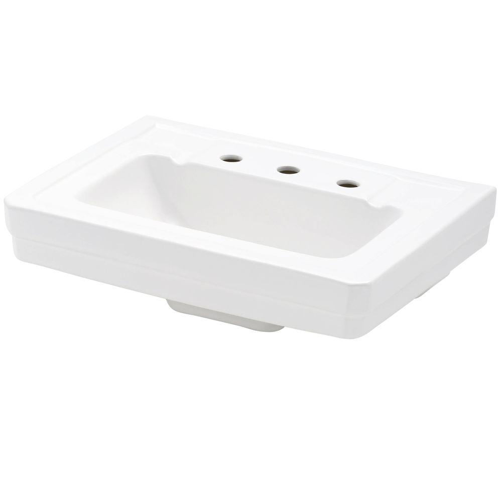 St. Thomas Creations Richmond Petite Wall Mounted Pedestal sink In