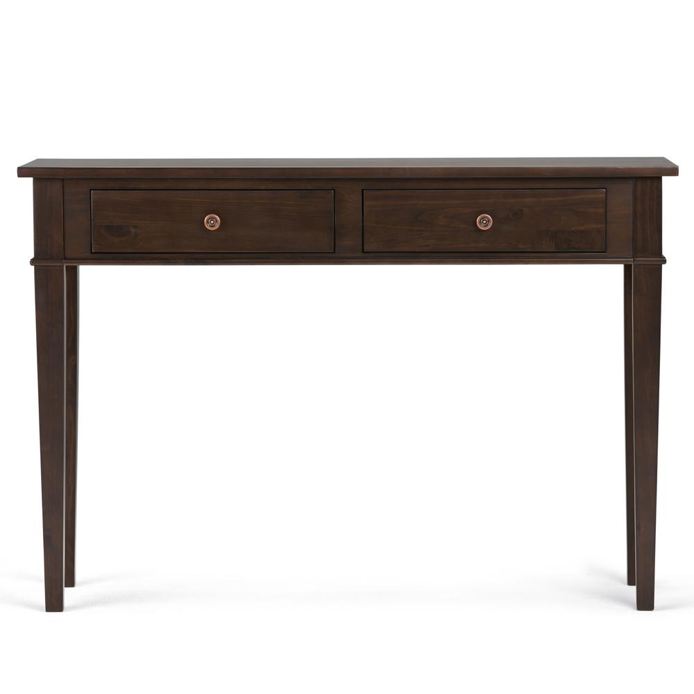 Simpli Home Carlton Solid Wood 44 In Wide Contemporary Console