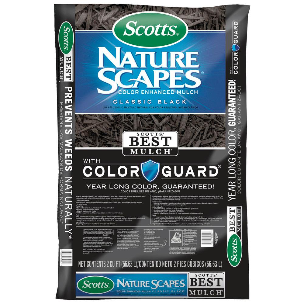 Scotts NatureScapes 2 Cu Ft Classic Black Color Enhanced Mulch 