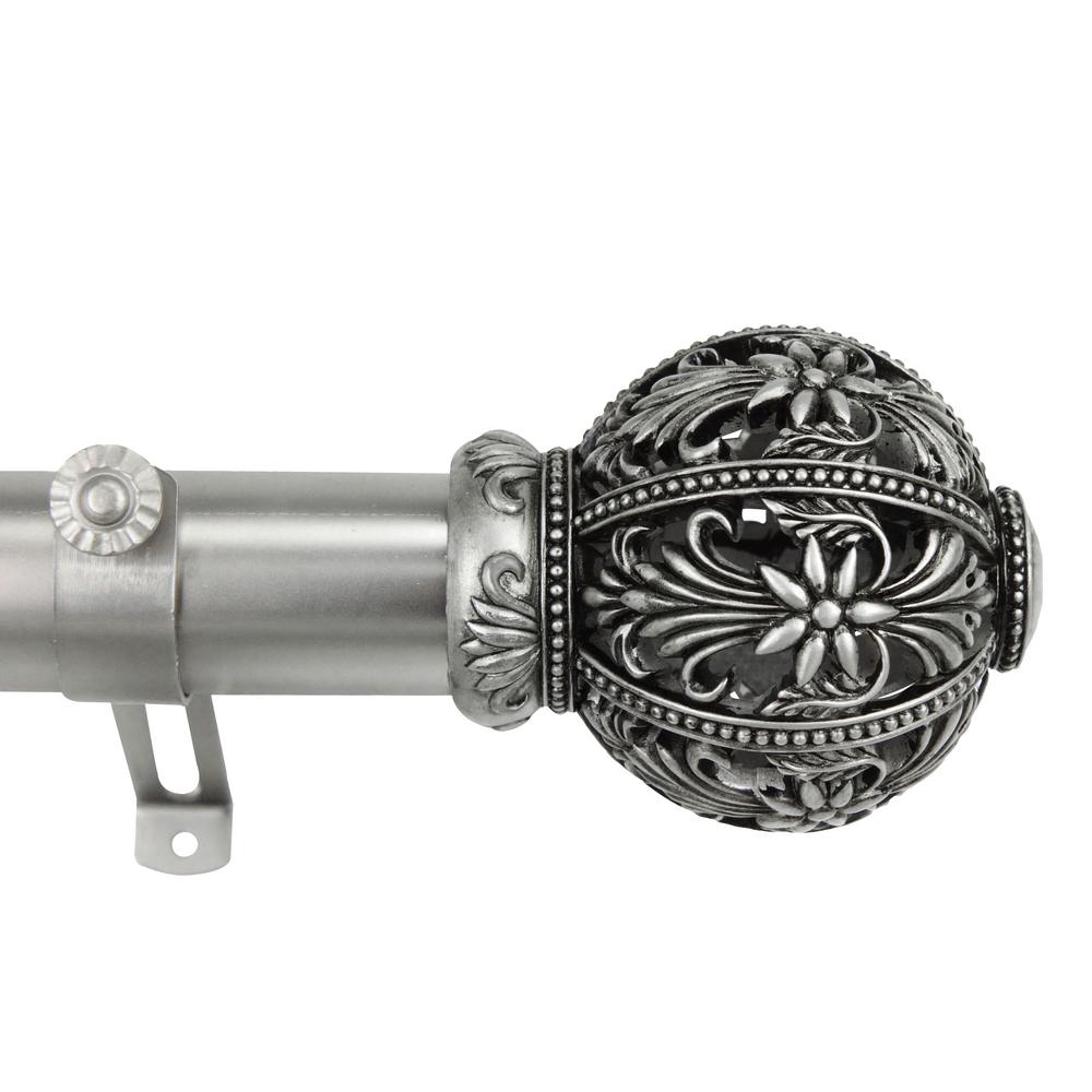 Rod Desyne Bach 1 5 In Non Telescoping Single Curtain Rod 13 Ft