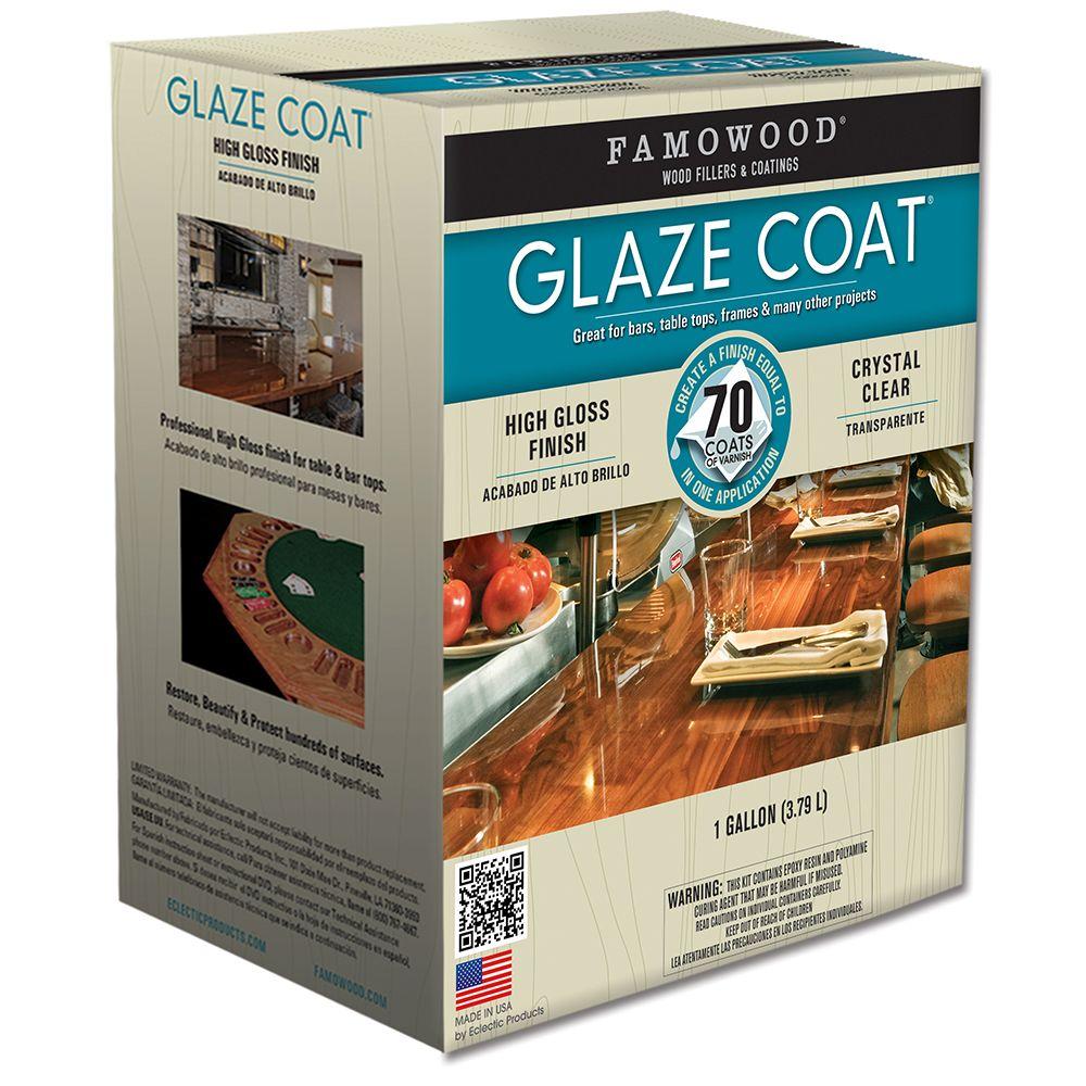 Famowood 1 Gal Glaze Coat Clear Epoxy Kit 2 Pack 5050110 The Glaze Coat Clear Epoxy Kit 2 Pack