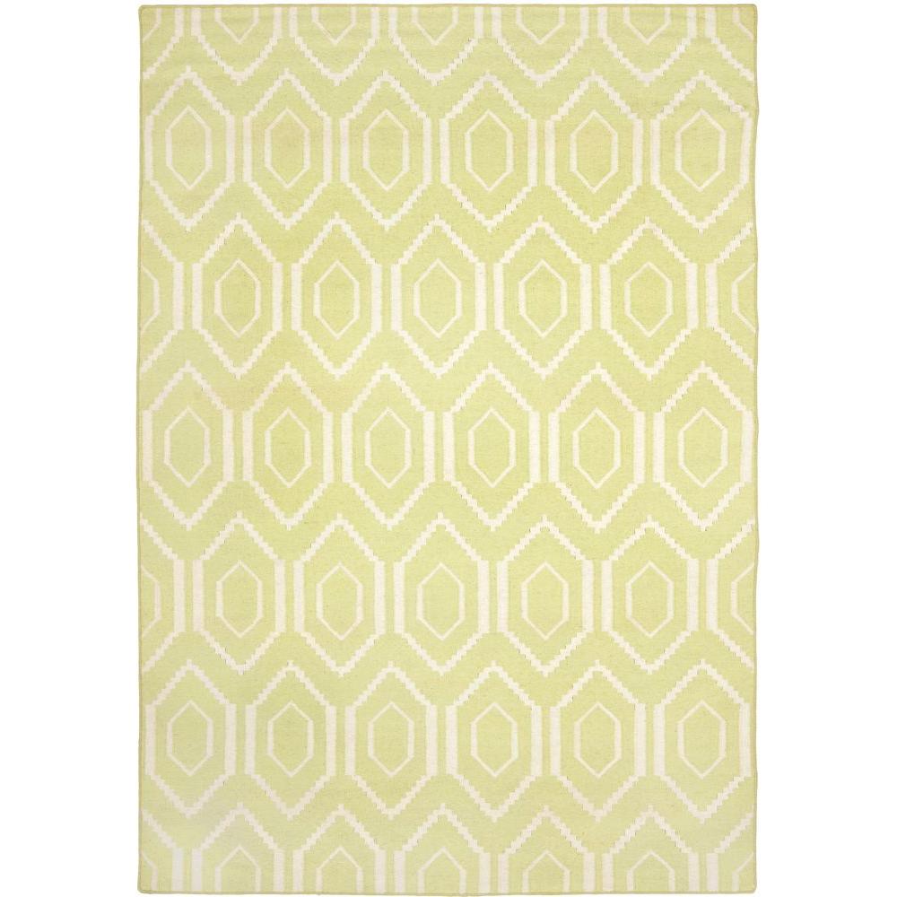 Safavieh Dhurries Green/Ivory 5 ft. x 8 ft. Area RugDHU556A5 The