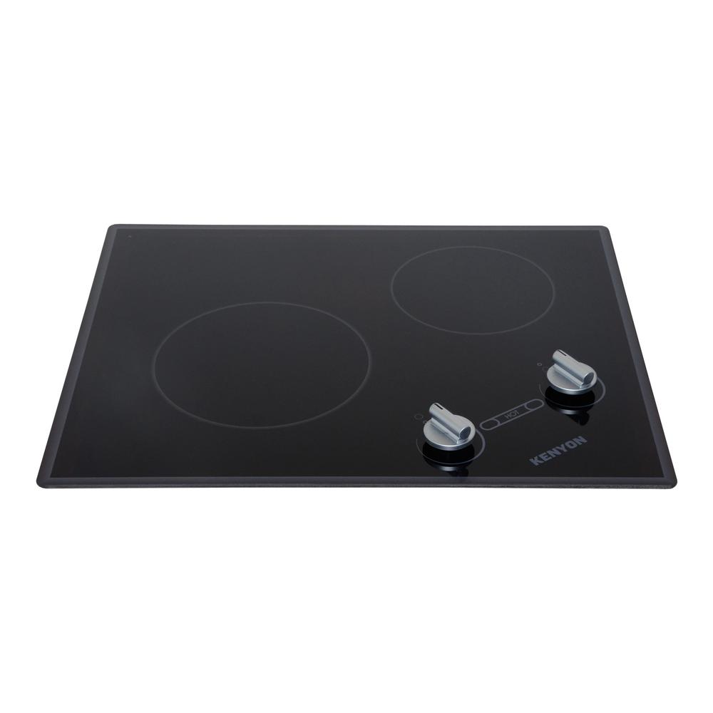 Kenyon Glacier Series 21 in. Radiant Electric Cooktop in Black with